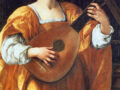 St. Cecilia Playing a Lute, Artemisia Gentileschi